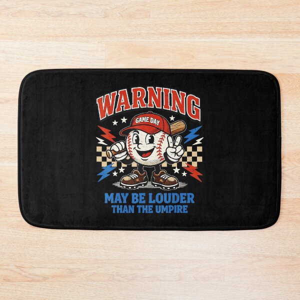 Item preview, Warning May Be Louder Than The Umpire Funny Baseball designed and sold by miaa-artistshop.