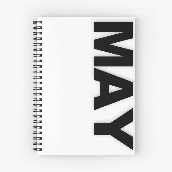 Item preview, MAY — Black Minimal Bold Type Statement designed and sold by WORDPAUSE.
