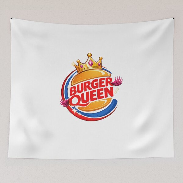 Item preview, Burger Queen Crown Pride Fast Food Parody Drag Culture Queer Royalty Humor designed and sold by Aryabek.