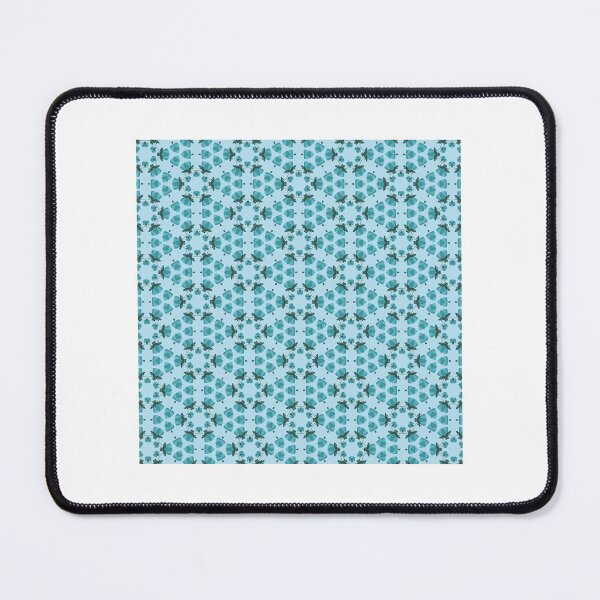 Item preview, Teal Botanical Symmetrical Floral Pattern designed and sold by zenrywardsss.
