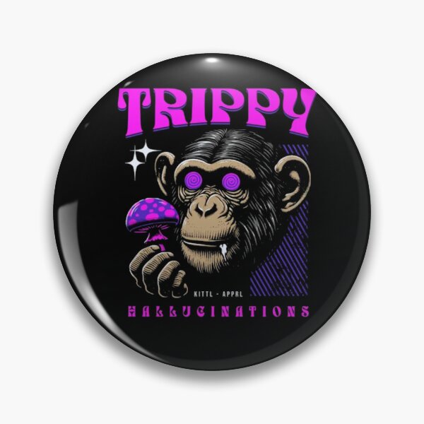 Item preview, Trippy Chimpanzee Mushroom Art - Psychedelic Hallucination Graphic designed and sold by GenZFashion000.