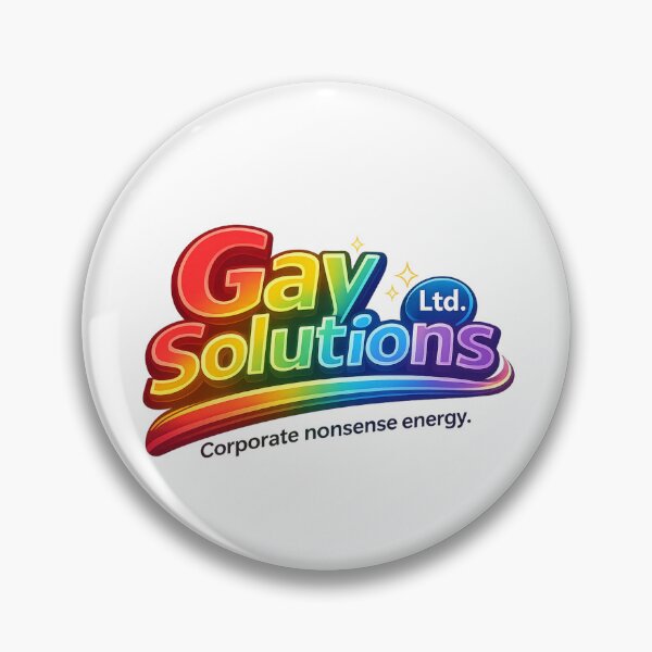 Item preview, Gay Solutions Corporate Satire Rainbow Workplace Pride Humor Statement designed and sold by Aryabek.