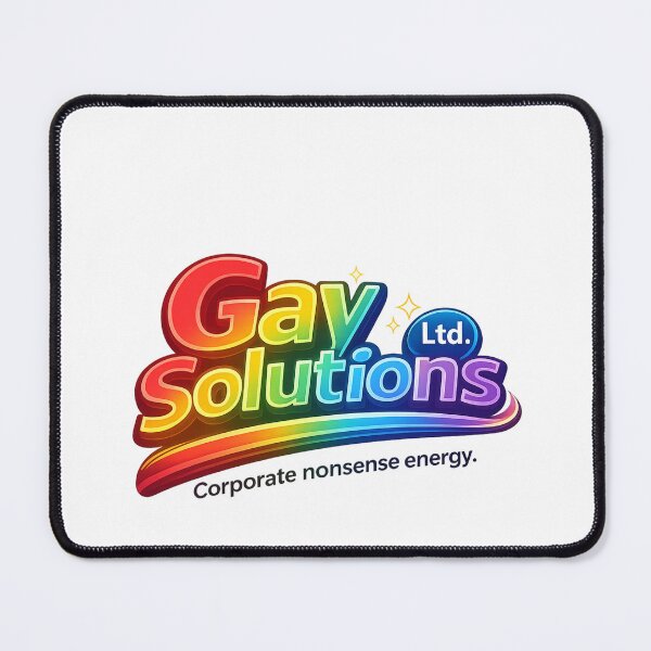 Item preview, Gay Solutions Corporate Satire Rainbow Workplace Pride Humor Statement designed and sold by Aryabek.