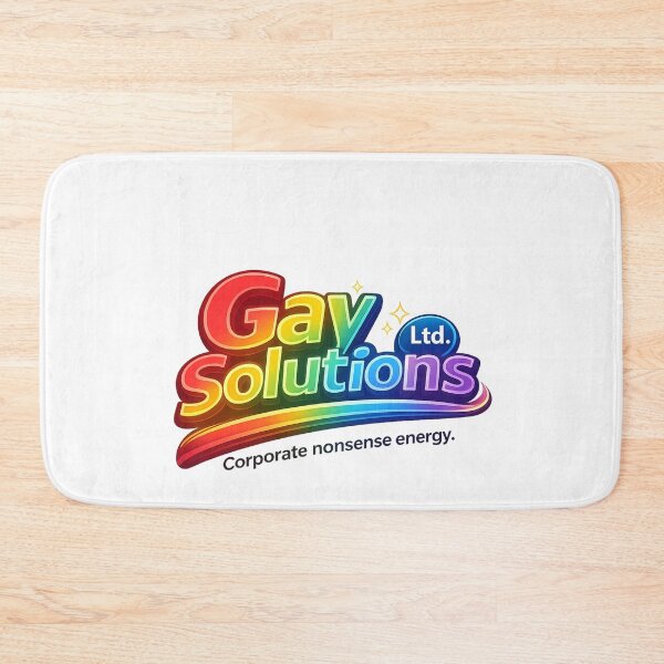 Item preview, Gay Solutions Corporate Satire Rainbow Workplace Pride Humor Statement designed and sold by Aryabek.
