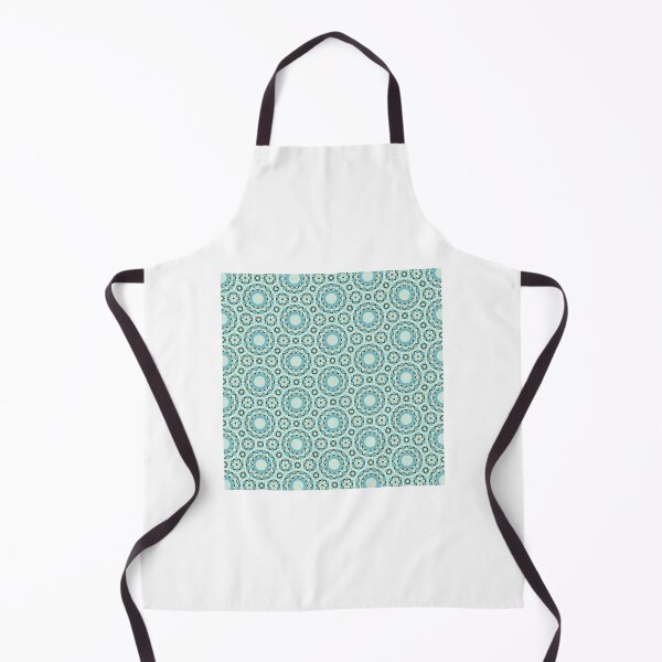 Item preview, Cool Blue Circular Floral Tile Symmetry Pattern designed and sold by zenrywardsss.