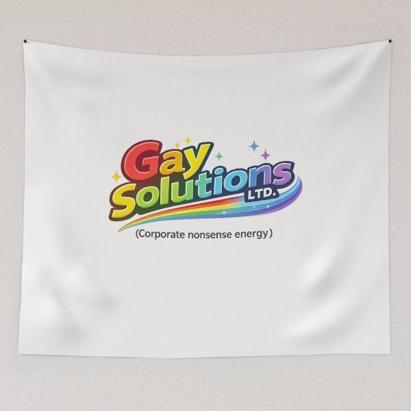 Item preview, Gay Solutions Rainbow Spark Corporate Energy Queer Workplace Humor designed and sold by Places On Earth.