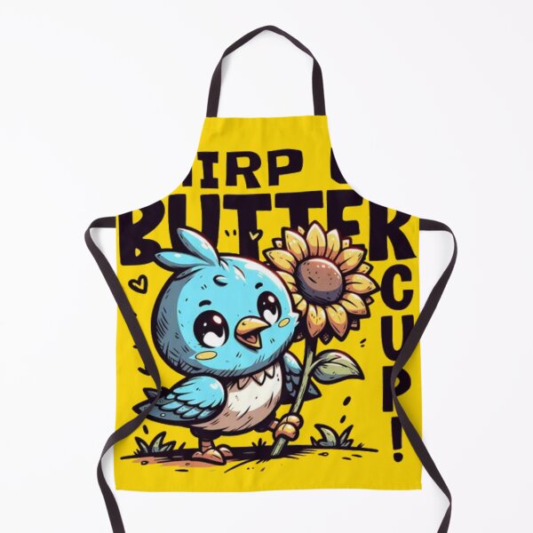 Item preview, Chirp Up Buttercup Yellow Bird - Funny Positive Sunflower Art designed and sold by GenZFashion000.