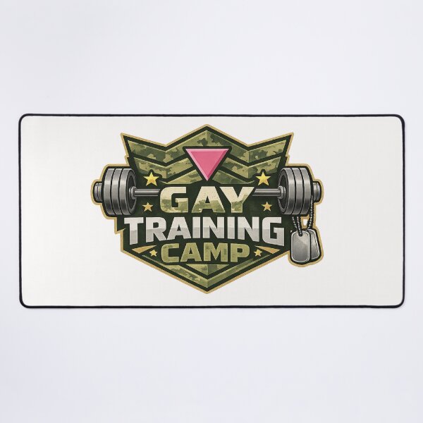 Item preview, Gay Training Camp Strength Pride Fitness Culture Queer Military Humor designed and sold by Places On Earth.