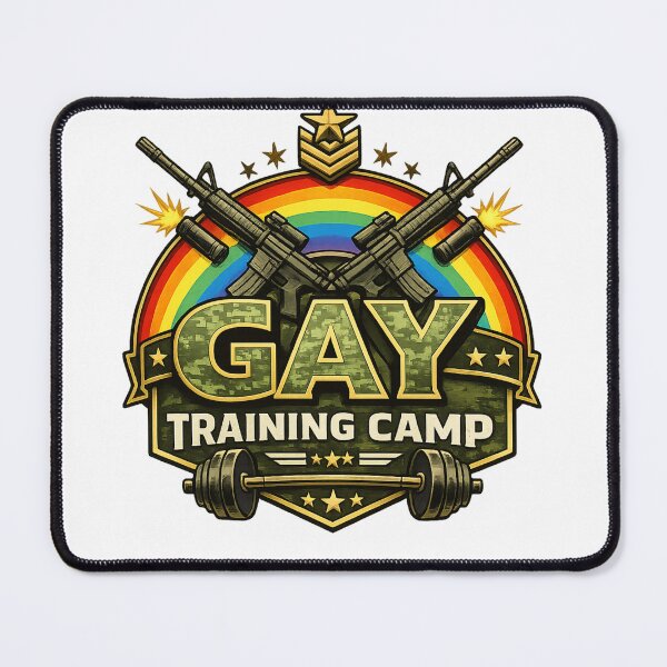 Item preview, Gay Training Camp Rainbow Tactical Strength Pride Military Parody designed and sold by Places On Earth.