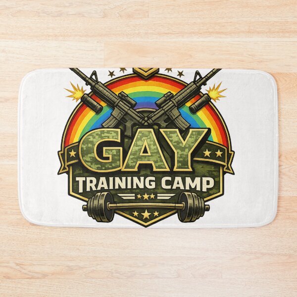 Item preview, Gay Training Camp Rainbow Tactical Strength Pride Military Parody designed and sold by Places On Earth.