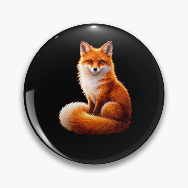 Item preview, Realistic Red Fox Portrait on Black Background designed and sold by RakyLaky.