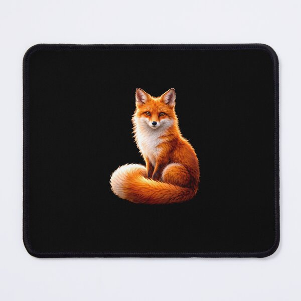 Item preview, Realistic Red Fox Portrait on Black Background designed and sold by RakyLaky.