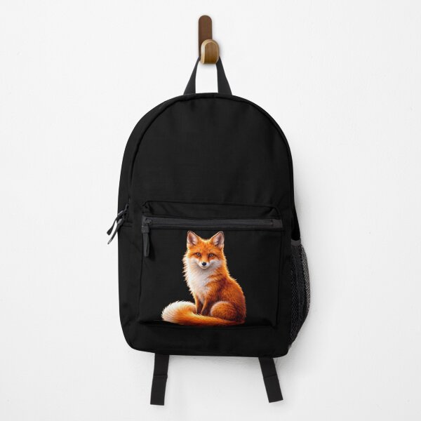 Item preview, Realistic Red Fox Portrait on Black Background designed and sold by RakyLaky.