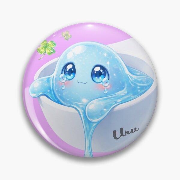 Item preview, Kawaii Slime Character – Sad Blue Cute Mascot designed and sold by feSora.