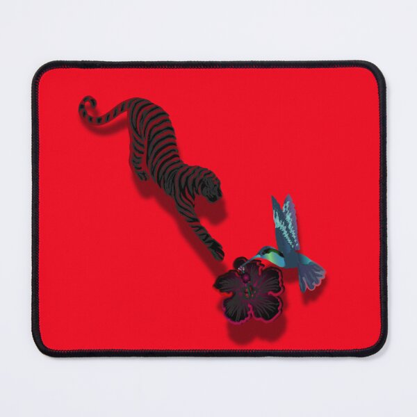 Item preview, Maximalist black tiger hummingbird  designed and sold by Tatiana Ribeiro.