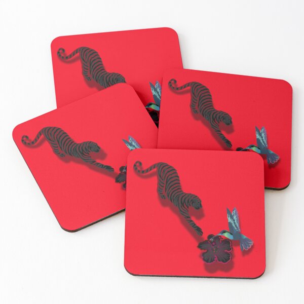 Item preview, Maximalist black tiger hummingbird  designed and sold by Tatiana Ribeiro.