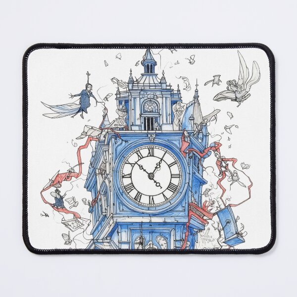 Item preview, London Clock Tower Chaos – Surreal Architectural Sketch Art designed and sold by Amoiramosha.