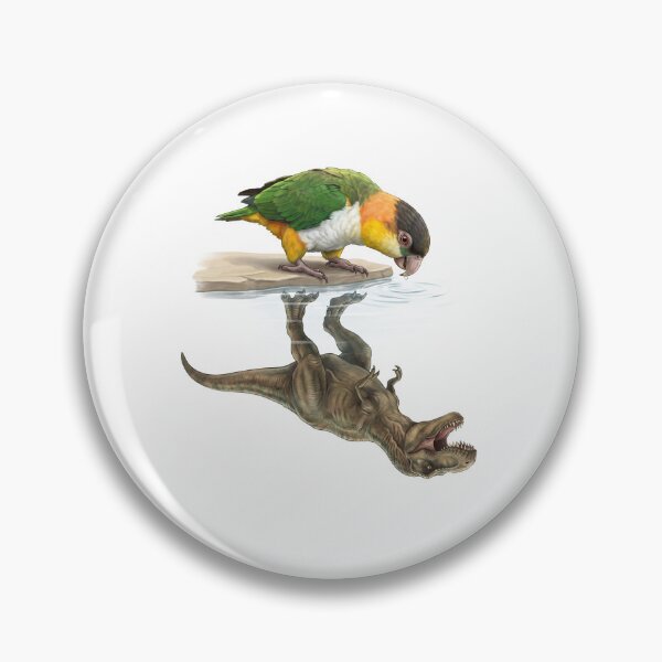Item preview, Funny White Bellied Caique Reflection T Rex Dinosaur Parrot Mom Dad Lover designed and sold by DoodleTortle.
