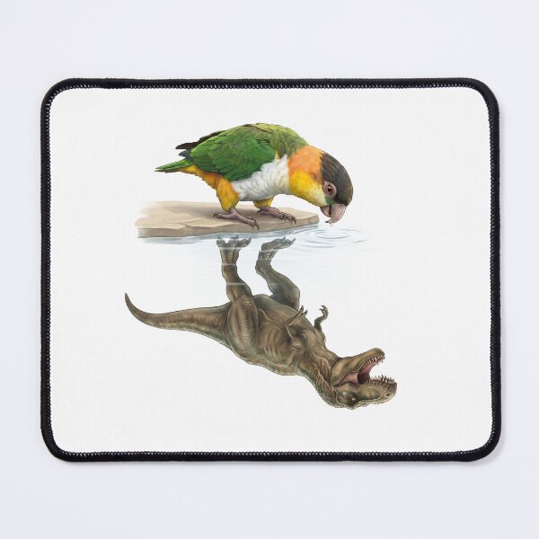 Item preview, Funny White Bellied Caique Reflection T Rex Dinosaur Parrot Mom Dad Lover designed and sold by DoodleTortle.