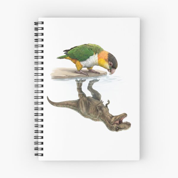 Item preview, Funny White Bellied Caique Reflection T Rex Dinosaur Parrot Mom Dad Lover designed and sold by DoodleTortle.