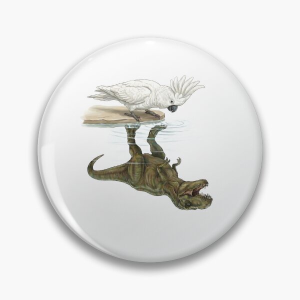 Item preview, Funny White Umbrella Cockatoo Reflection T Rex Dinosaur Parrot Mom Dad Lover designed and sold by DoodleTortle.