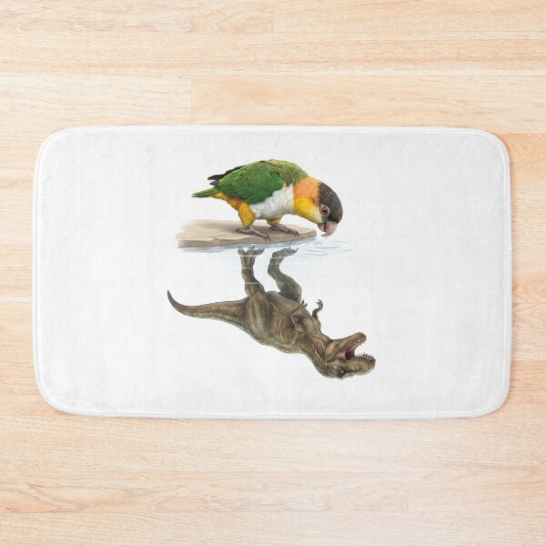 Item preview, Funny White Bellied Caique Reflection T Rex Dinosaur Parrot Mom Dad Lover designed and sold by DoodleTortle.