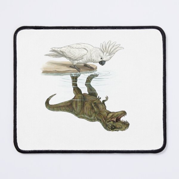 Item preview, Funny White Umbrella Cockatoo Reflection T Rex Dinosaur Parrot Mom Dad Lover designed and sold by DoodleTortle.