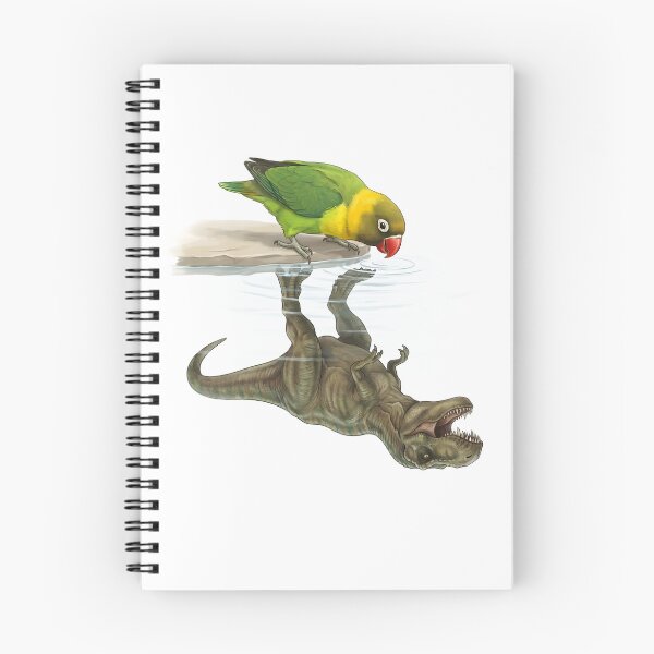 Item preview, Funny Yellow collared Lovebird Reflection T Rex Dinosaur Parrot Mom Dad Lover designed and sold by DoodleTortle.