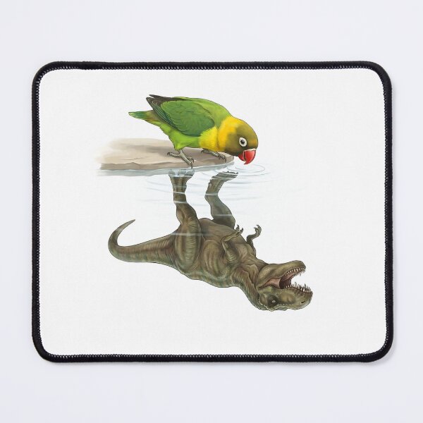 Item preview, Funny Yellow collared Lovebird Reflection T Rex Dinosaur Parrot Mom Dad Lover designed and sold by DoodleTortle.
