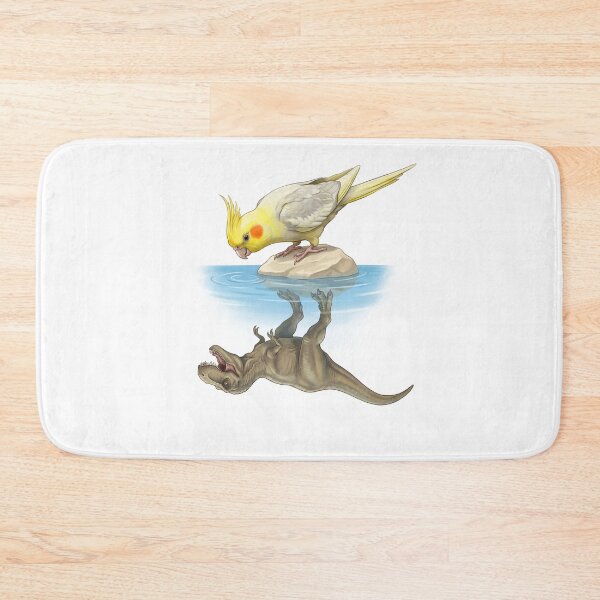 Item preview, Funny Yellow Cockatiel Reflection T Rex Dinosaur Parrot Mom Dad Lover designed and sold by DoodleTortle.