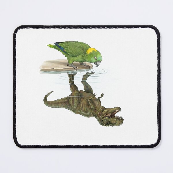 Item preview, Funny Yellow Naped Amazon Reflection T Rex Dinosaur Parrot Mom Dad Lover designed and sold by DoodleTortle.