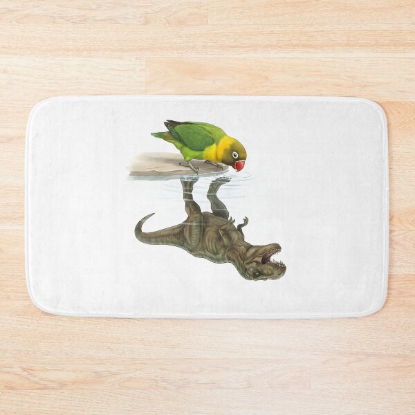 Item preview, Funny Yellow collared Lovebird Reflection T Rex Dinosaur Parrot Mom Dad Lover designed and sold by DoodleTortle.