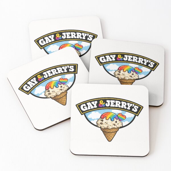Item preview, Gay and Jerry Rainbow Scoop Pride Dessert Humor Queer Sweet Culture designed and sold by Places On Earth.
