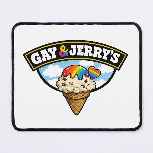 Item preview, Gay and Jerry Rainbow Scoop Pride Dessert Humor Queer Sweet Culture designed and sold by Places On Earth.