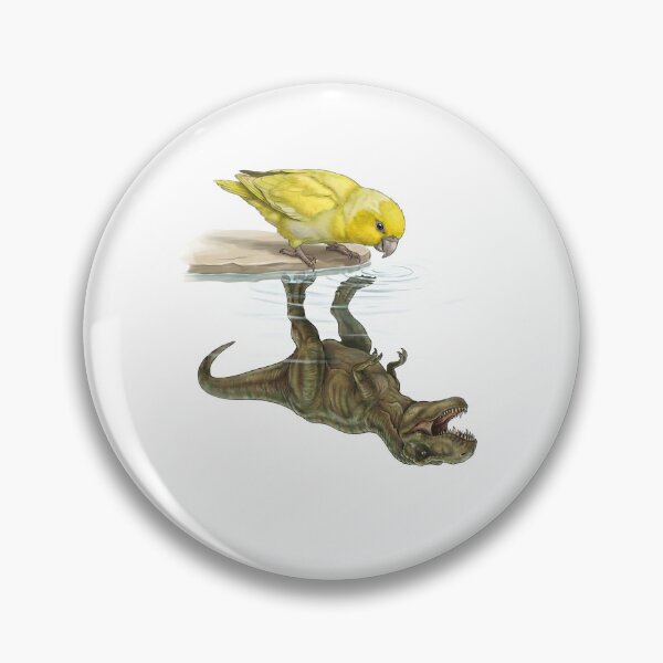 Item preview, Funny Yellow Parrotlet Reflection T Rex Dinosaur Parrot Mom Dad Lover designed and sold by DoodleTortle.