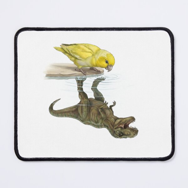 Item preview, Funny Yellow Parrotlet Reflection T Rex Dinosaur Parrot Mom Dad Lover designed and sold by DoodleTortle.