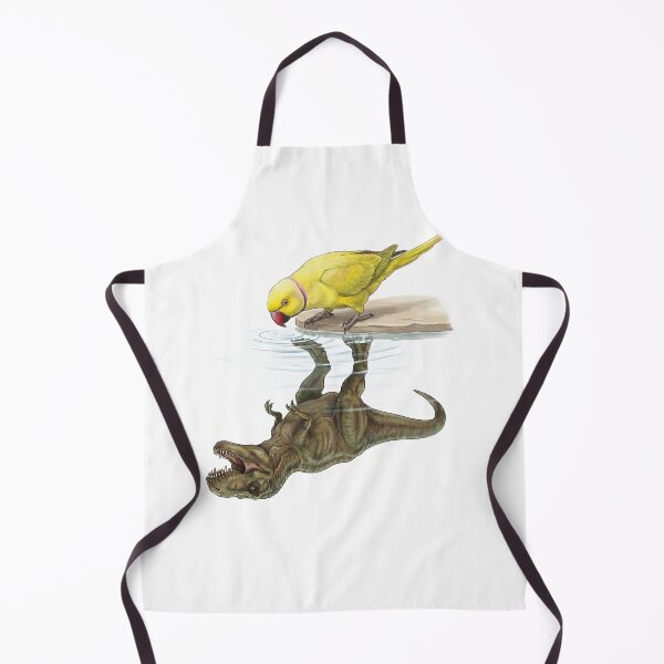 Item preview, Funny Yellow Ringneck Parakeet Reflection T Rex Dinosaur Parrot Mom Dad Lover designed and sold by DoodleTortle.