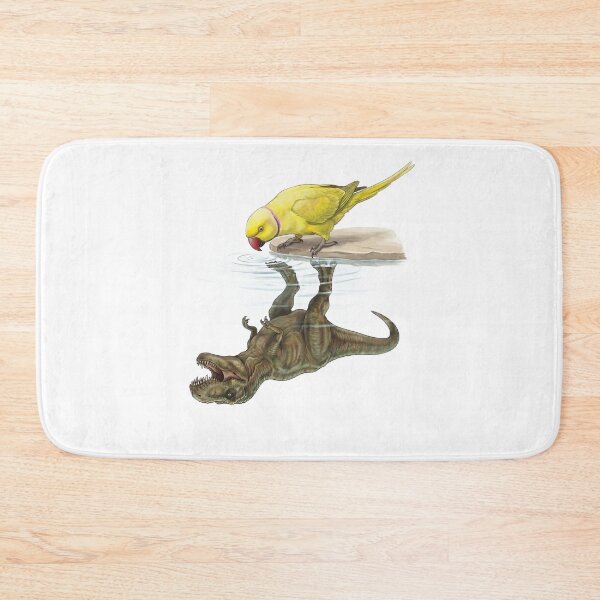 Item preview, Funny Yellow Ringneck Parakeet Reflection T Rex Dinosaur Parrot Mom Dad Lover designed and sold by DoodleTortle.