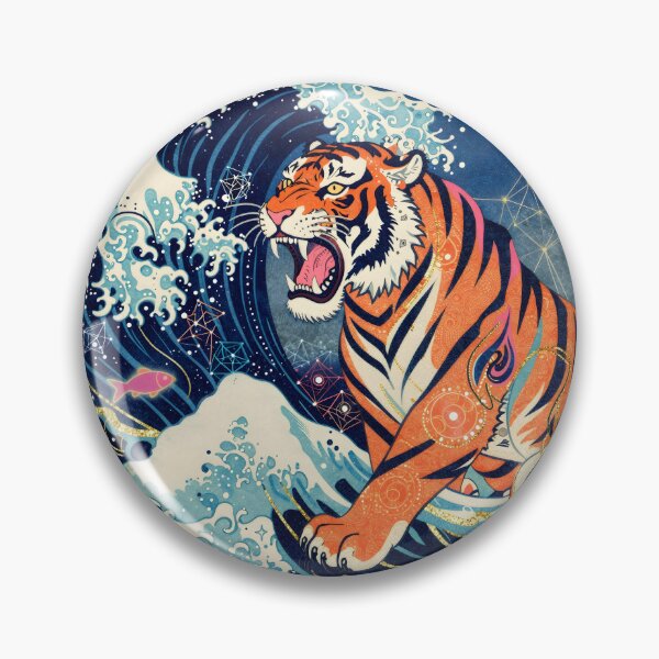 Item preview, Indomitable Tiger Wave designed and sold by NEOCHRONOS.