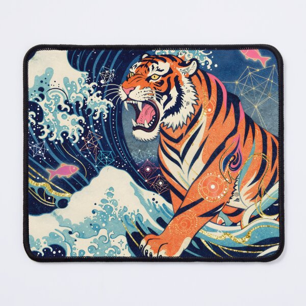 Item preview, Indomitable Tiger Wave designed and sold by NEOCHRONOS.