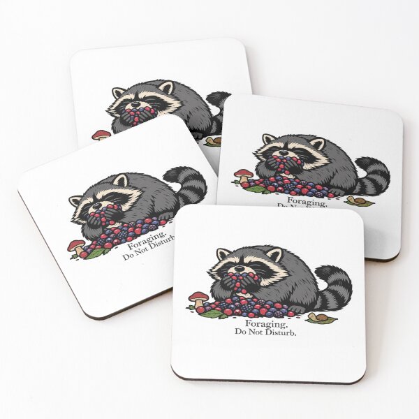 Item preview, Foraging Do Not Disturb Raccoon Sticker designed and sold by Gentlestate.