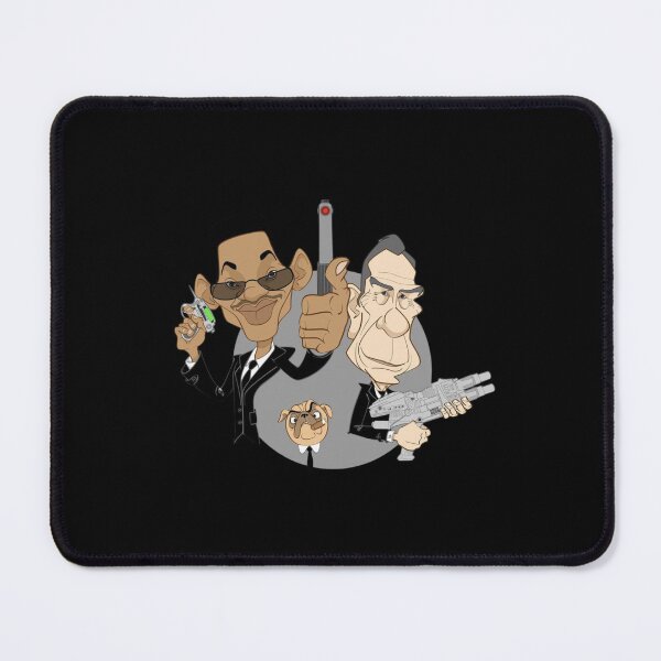 Item preview, MIB Agents Caricature: J, K and Frank the Pug designed and sold by  The Midnight Library - Book Lover Gifts & Kindle Accessories.