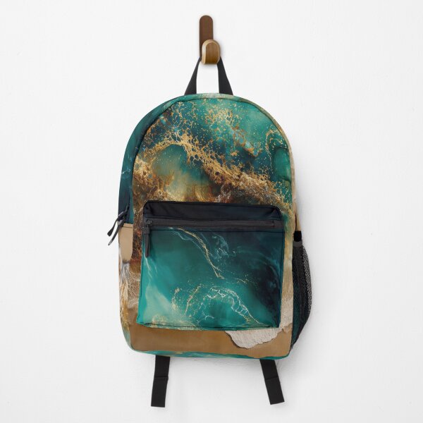 Item preview, Teal Gold Beach designed and sold by SoliDeoArts.