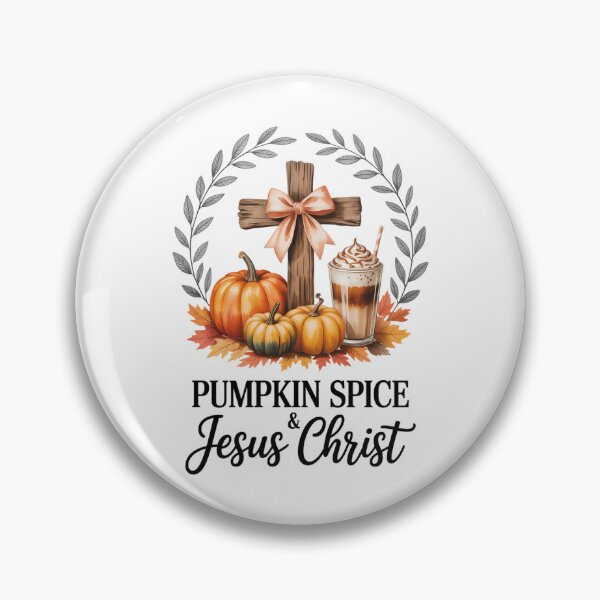 Item preview, Pumpkin Spice And Jesus Christ Cross Pumpkin Christian designed and sold by TyraYoung.