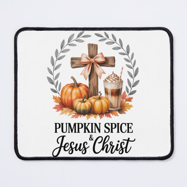 Item preview, Pumpkin Spice And Jesus Christ Cross Pumpkin Christian designed and sold by TyraYoung.
