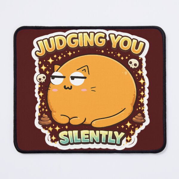 Item preview, Judging You Silently Funny Cat Meme Cute Sarcastic Cat Humor Sticker Cat Lover Gift designed and sold by sumodesign.