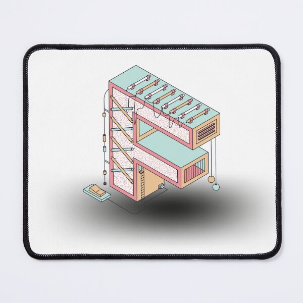 Item preview, Isometric Letter F - Pastel Neon Factory Concept designed and sold by Soluna Studio.
