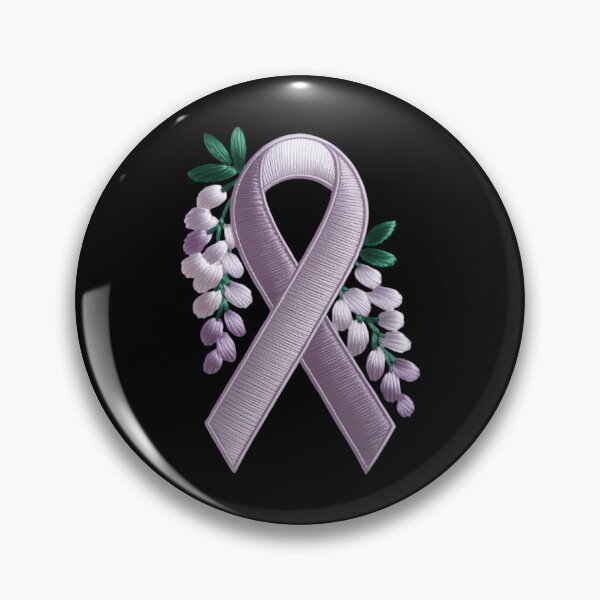 Item preview, Purple Ribbon Embroidered Pancreatic Cancer Awareness designed and sold by TyraYoung.
