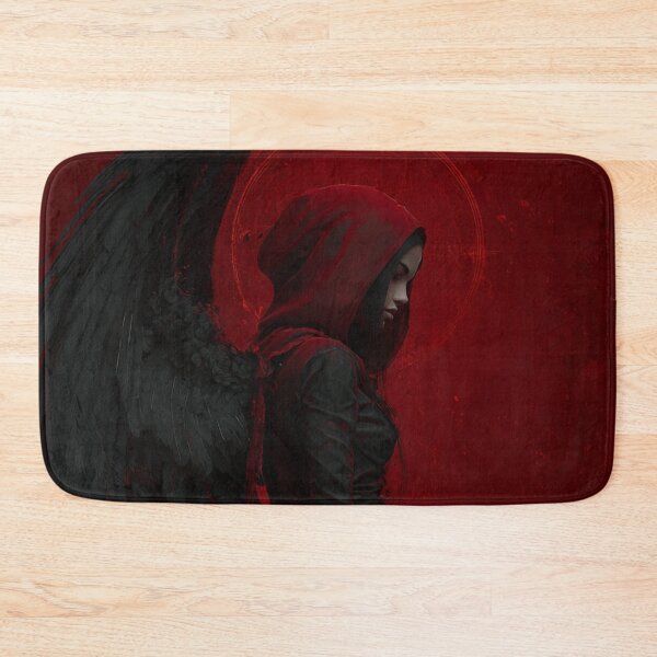 Item preview, Dark Angel with Black Wings and Red Halo Art designed and sold by GrinGalore.