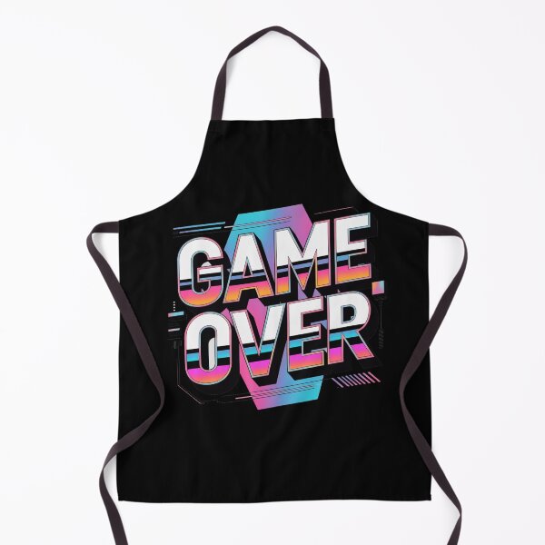 Item preview, Game Over Neon Retro Gaming Sticker | Vaporwave 80s Aesthetic Gamer Design designed and sold by WorkVibe Studio.